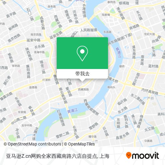 亚马逊Z.cn网购全家西藏南路六店自提点地图