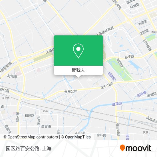 园区路百安公路地图