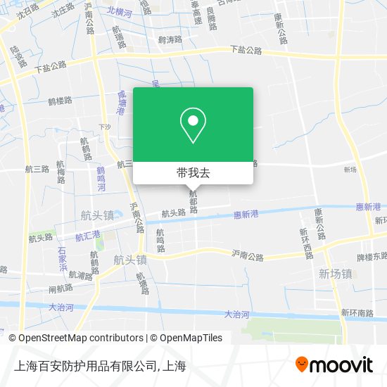 上海百安防护用品有限公司地图