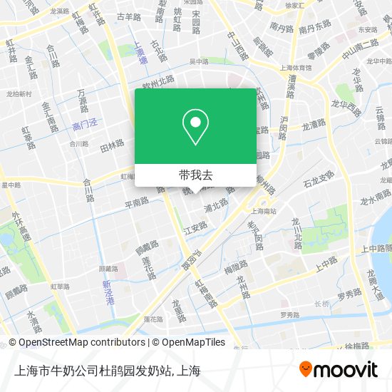 上海市牛奶公司杜鹃园发奶站地图