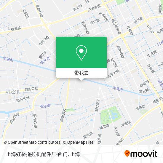 上海虹桥拖拉机配件厂-西门地图