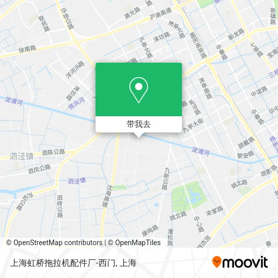 上海虹桥拖拉机配件厂-西门地图