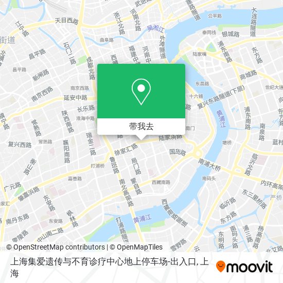 上海集爱遗传与不育诊疗中心地上停车场-出入口地图