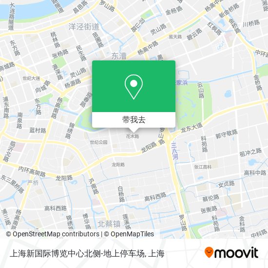 上海新国际博览中心北侧-地上停车场地图