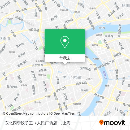 东北四季饺子王（人民广场店）地图