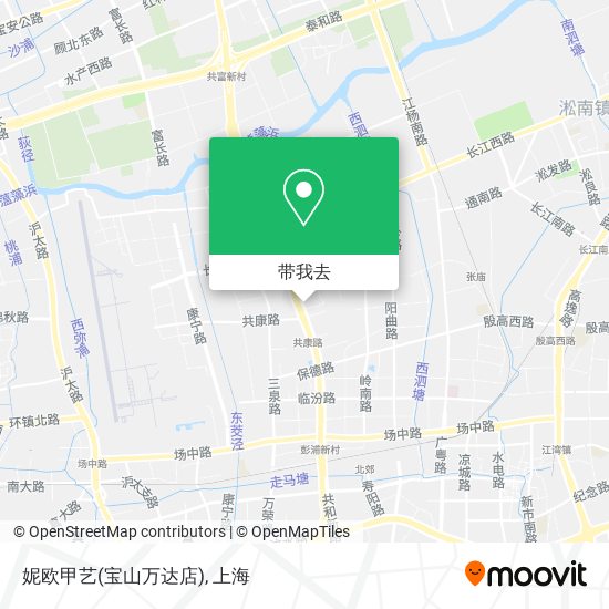 妮欧甲艺(宝山万达店)地图