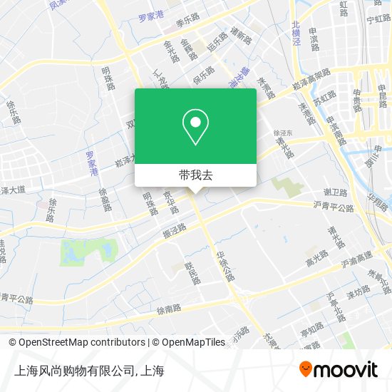 上海风尚购物有限公司地图