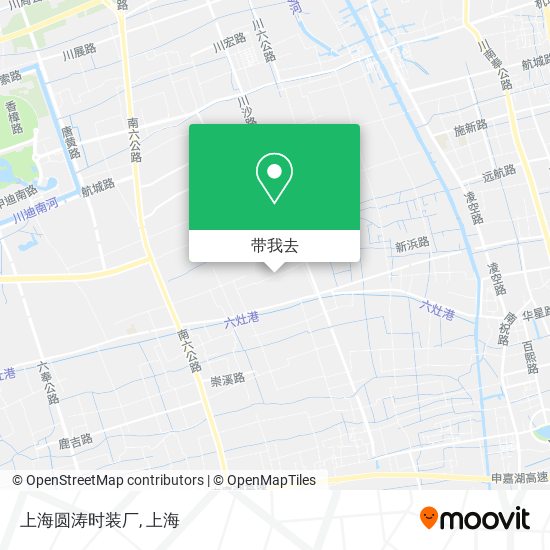 上海圆涛时装厂地图