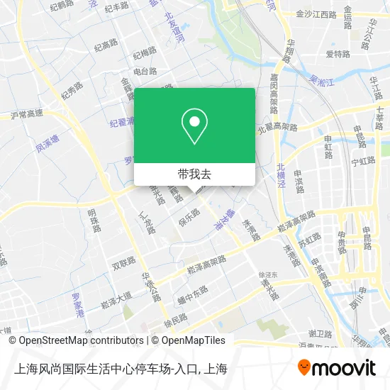 上海风尚国际生活中心停车场-入口地图