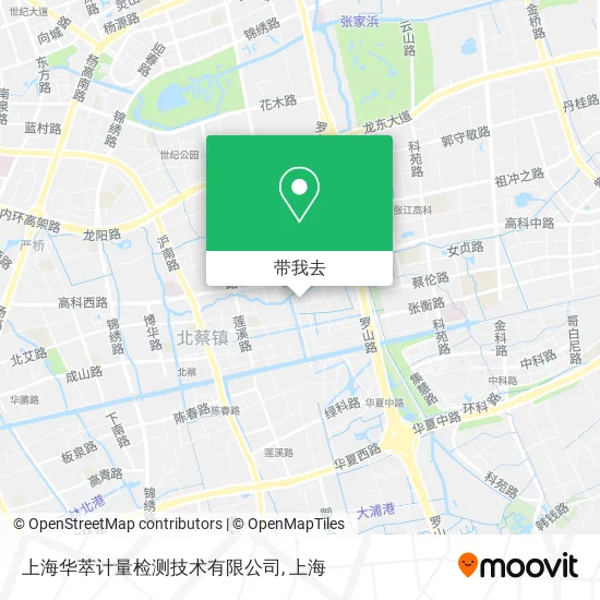 上海华萃计量检测技术有限公司地图
