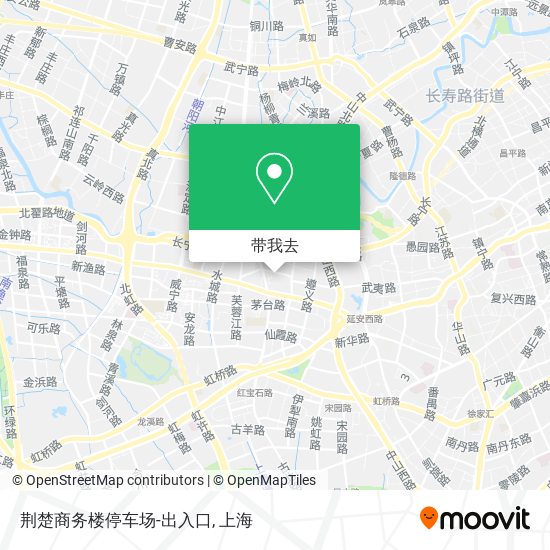 荆楚商务楼停车场-出入口地图