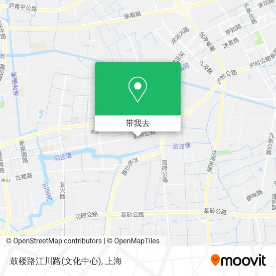 鼓楼路江川路(文化中心)地图