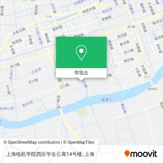 上海电机学院西区学生公寓14号楼地图