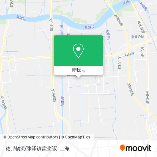 德邦物流(张泽镇营业部)地图