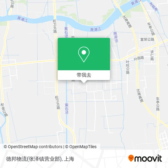 德邦物流(张泽镇营业部)地图