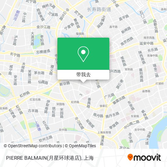 PIERRE BALMAIN(月星环球港店)地图