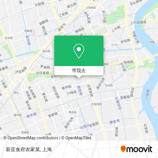 新亚食府农家菜地图
