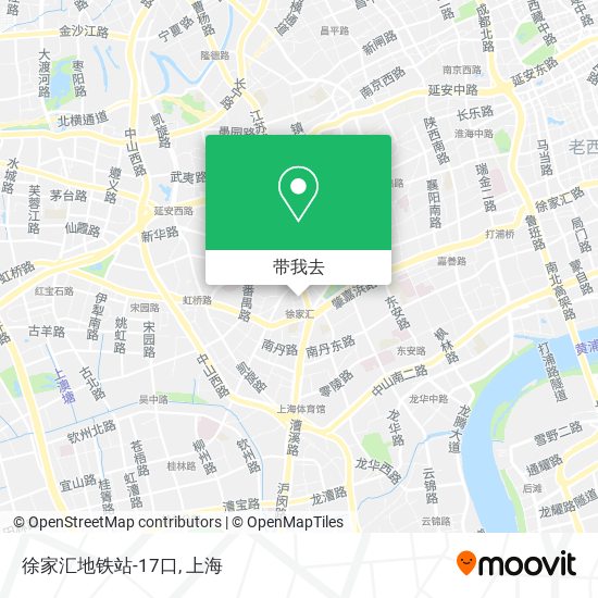 徐家汇地铁站-17口地图