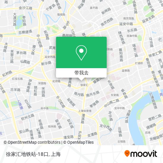 徐家汇地铁站-18口地图