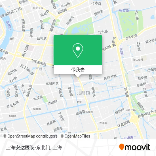 上海安达医院-东北门地图