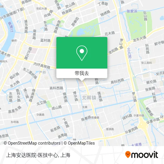 上海安达医院-医技中心地图