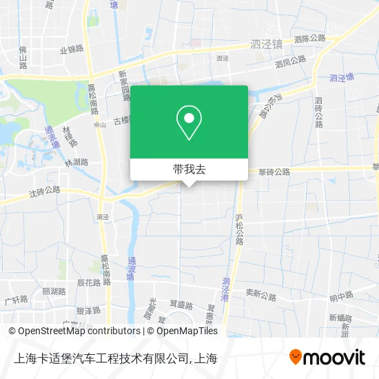上海卡适堡汽车工程技术有限公司地图