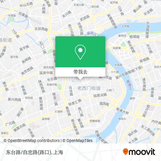 东台路/自忠路(路口)地图