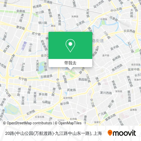 20路(中山公园(万航渡路)-九江路中山东一路)地图