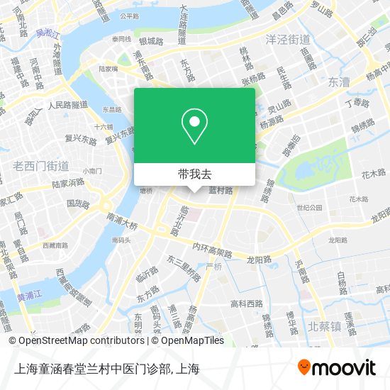 上海童涵春堂兰村中医门诊部地图