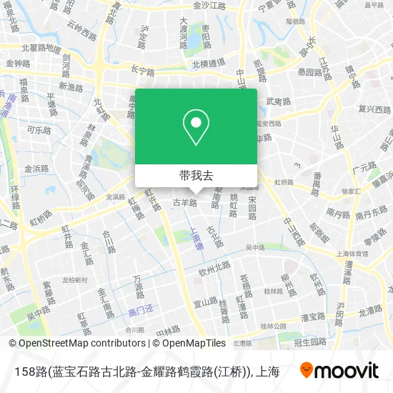 158路(蓝宝石路古北路-金耀路鹤霞路(江桥))地图