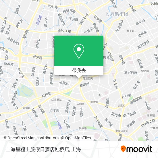 上海星程上服假日酒店虹桥店地图