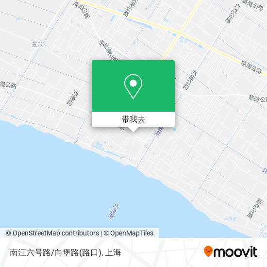 南江六号路/向堡路(路口)地图