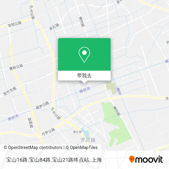 宝山16路.宝山84路.宝山21路终点站地图