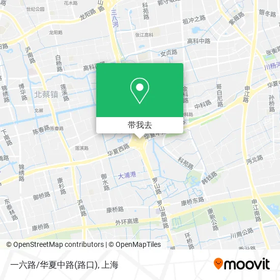 一六路/华夏中路(路口)地图
