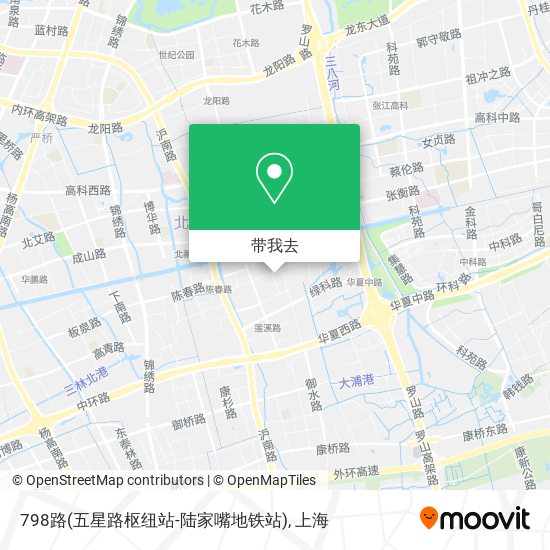 798路(五星路枢纽站-陆家嘴地铁站)地图