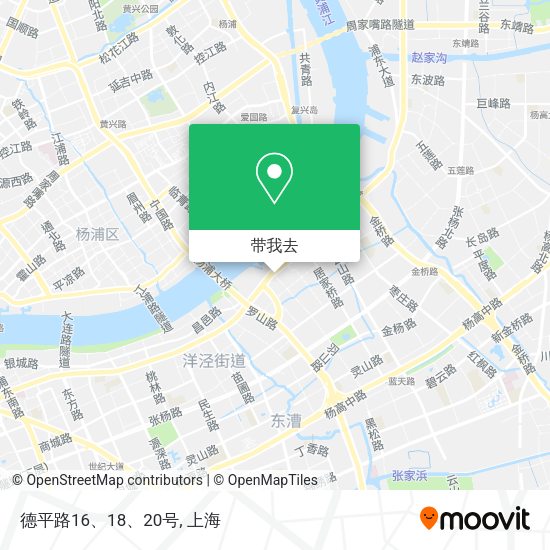 德平路16、18、20号地图