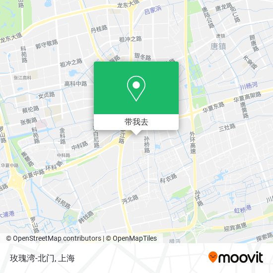 玫瑰湾-北门地图