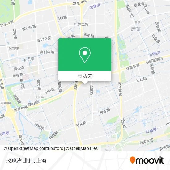 玫瑰湾-北门地图