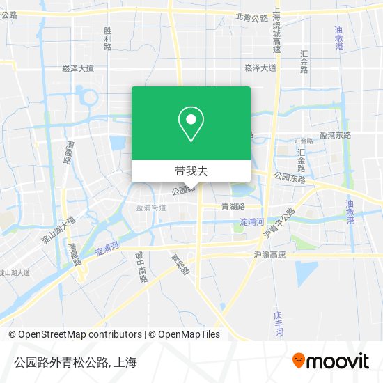 公园路外青松公路地图