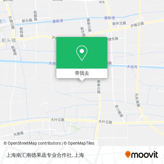 上海南汇南德果蔬专业合作社地图