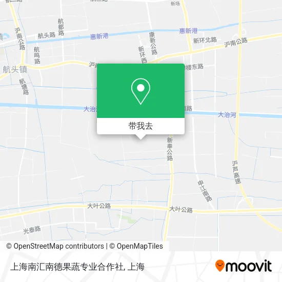 上海南汇南德果蔬专业合作社地图