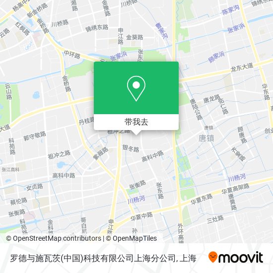 罗德与施瓦茨(中国)科技有限公司上海分公司地图