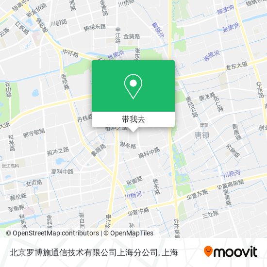 北京罗博施通信技术有限公司上海分公司地图