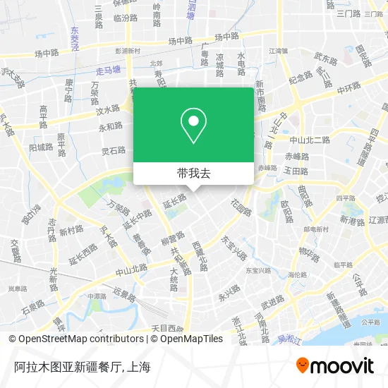 阿拉木图亚新疆餐厅地图