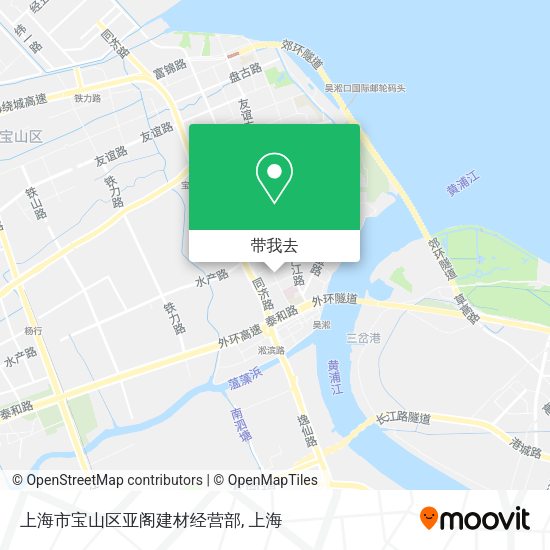 上海市宝山区亚阁建材经营部地图