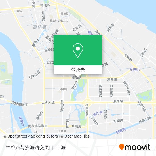 兰谷路与洲海路交叉口地图