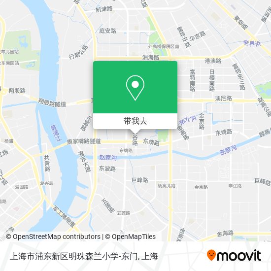 上海市浦东新区明珠森兰小学-东门地图