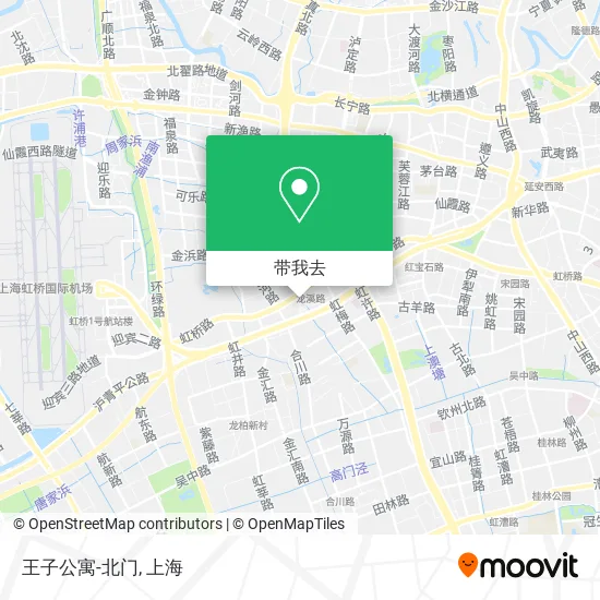 王子公寓-北门地图
