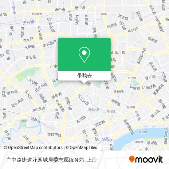 广中路街道花园城居委志愿服务站地图
