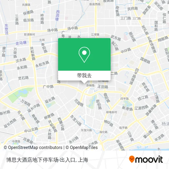 博思大酒店地下停车场-出入口地图